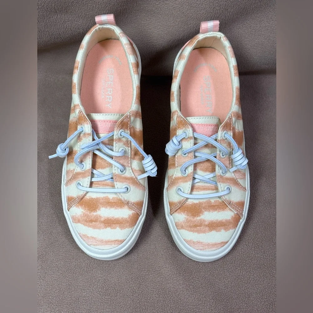 Sperry Women's Pier Wave Ltt‎ Sneaker Size 6- Peach - STS87260